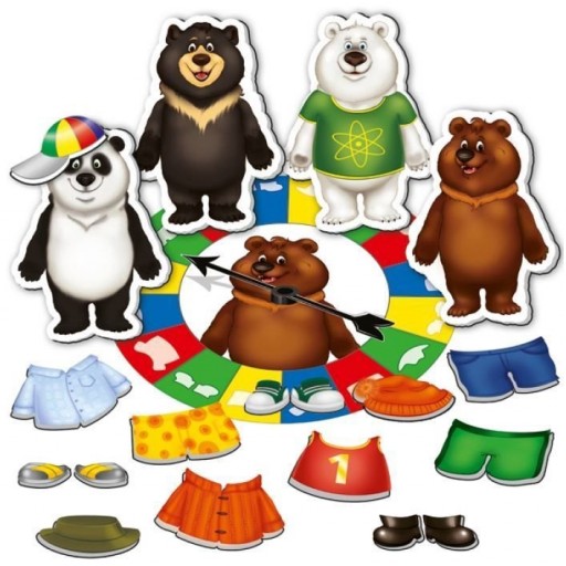Magnetic game Dress the bear up