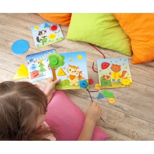 Edukacyjna gra z guzikami Pory roku