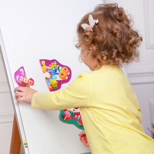 Magnetic baby puzzle «Lion-Hippo»
