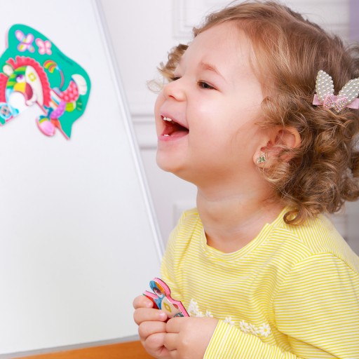 Magnetic baby puzzle «Lion-Hippo»